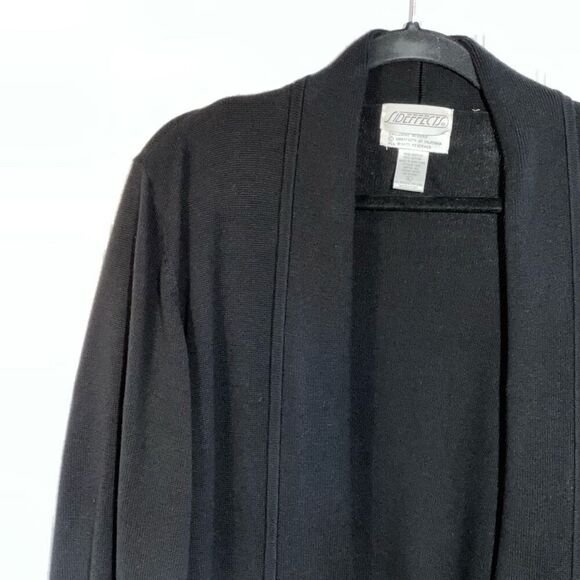 Sideffects Cardigan Sweater Women’s Large Open Front Pockets Thick Long Sleeve - Picture 4 of 12